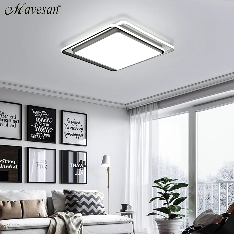  Modern Ceiling Lights Lamp Ceiling Black White Lampshade high quality Ceiling lamp for living room  - 32902283730