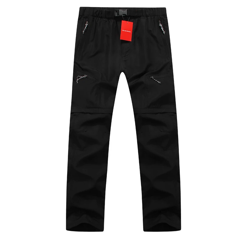 Горные высококачественные Съемные мужские летние быстросохнущие брюки, дышащие брюки, уличные спортивные походные треккинговые брюки RM068