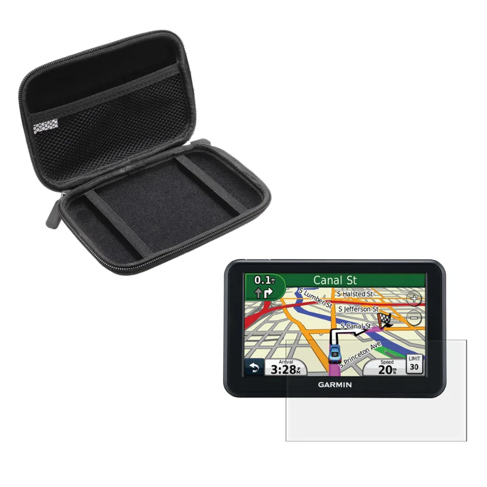 5'' Inche Car Anti Shock Carry Portable Protect Case + Clear Screen