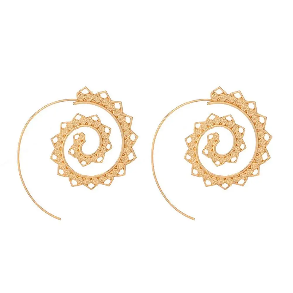 Круглые спиральные висячие серьги Vortex gear Love Heart Серьги ювелирные изделия подарок