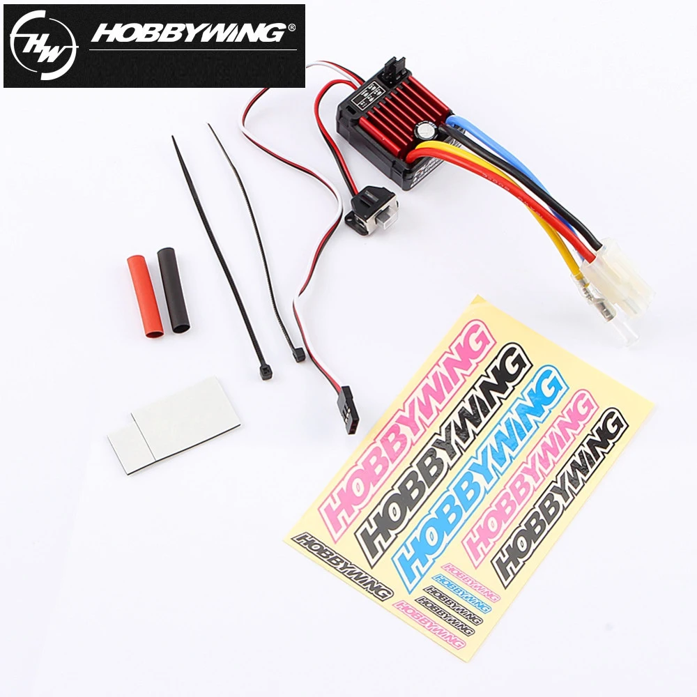 1pcs Original HobbyWing QuicRun 1060 60A Brushed Electronic Speed Controller ESC For 1:10 RC Car Waterproof For RC Car
