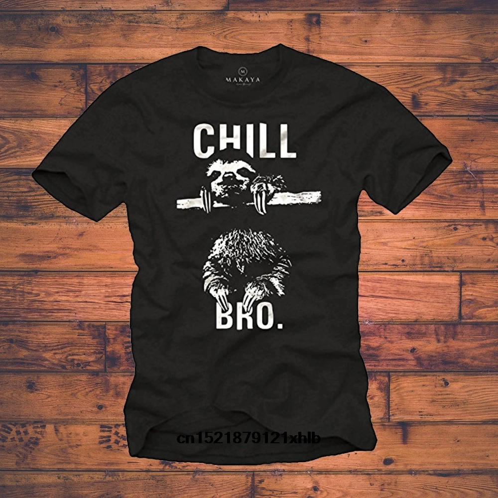 

Men T shirt Chill Bro Funny Sloth for funny t-shirt novelty tshirt women