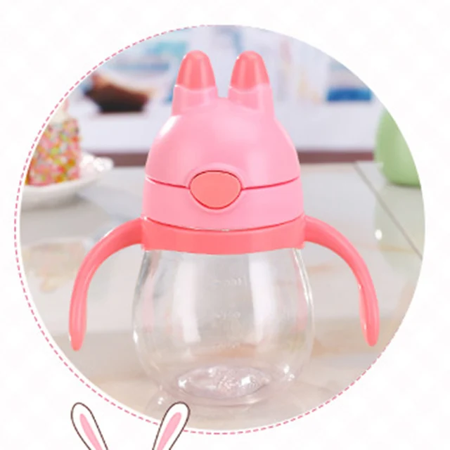 Creative Baby Vacuum Flasks With Silicone Straw Stainless Steel Infants