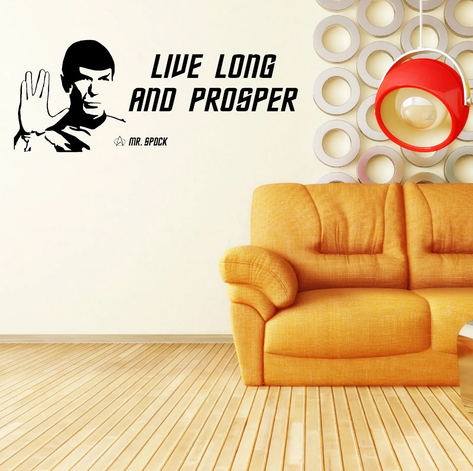 STAR TREK SPOCK LEONARD NIMOY lange leben und gedeihen VINYL WALL art AUFKLEBER ZITAT in STAR TREK SPOCK LEONARD NIMOY lange leben und gedeihen VINYL WALL