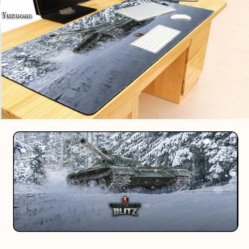  Yuzuoan World Of Tanks Gaming mouse pad gamer play Table mats Size for 40x90CM Speed Version For CS