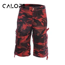CALOFE мужские камуфляжные шорты для бега с карманами, тонкие спортивные шорты свободного кроя, спортивные короткие штаны для занятий спортом