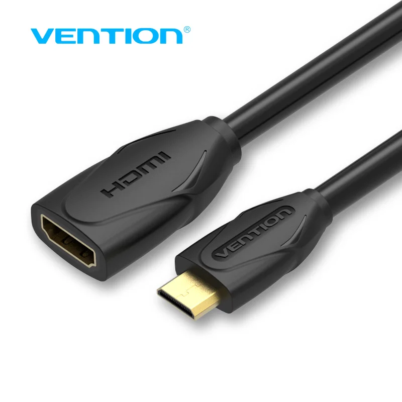 

Vention Mini HDMI Male to Female HDMI Extension Cable Sync Data Adapter 1.4V 1080P for Tablet Camcorder MP4 Mini HDMI cable