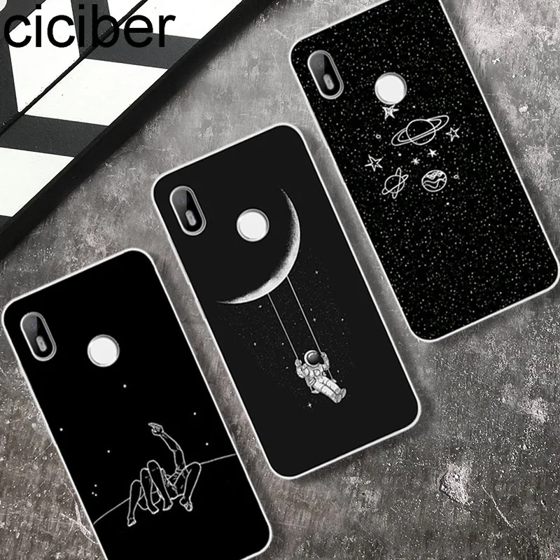 Ciciber звездное небо Луна для BQ Aquaris C U2 U X5 V VS X2 X Lite Pro Plus E5 s E4.5 M5 M5.5 M4.5 задняя крышка