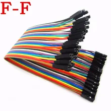 40 шт. в ряд Dupont кабель 20 см 2,54 мм 1pin 1 p-1 p Женский Соединительный провод