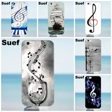 Суэф с изображением музыкальных нот для iPhone 4 4S 5 5S 5C SE 6 6S 7 8 Plus X samsung Galaxy J1 J3 J5 J7 A3 A5 чехол для телефона из мягкого ТПУ с рисунком Coque