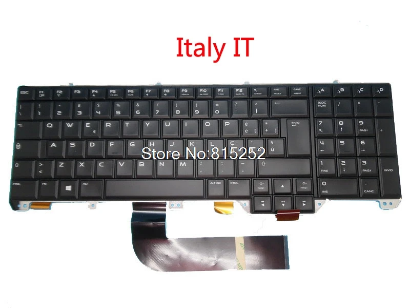 Новая клавиатура для ноутбука Alienware 17 R1 M17X R5 0 fwygx Швейцарский SW 0NXRG5 Италии 0P55YT