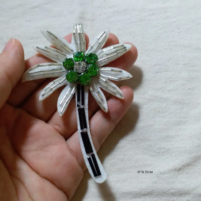 coconut tree beaded patches