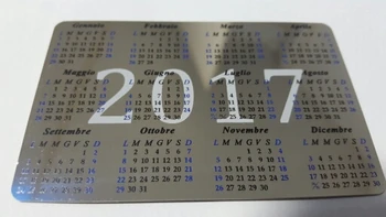 

Polished Stainless steel Wallet Calendar