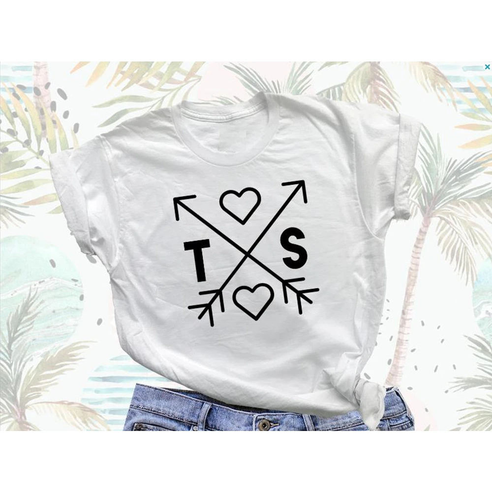 

2018 New Fashon Taylor Shirt TS Arrows T-shirt Cute Tswift Tee Simple Print T-shirt