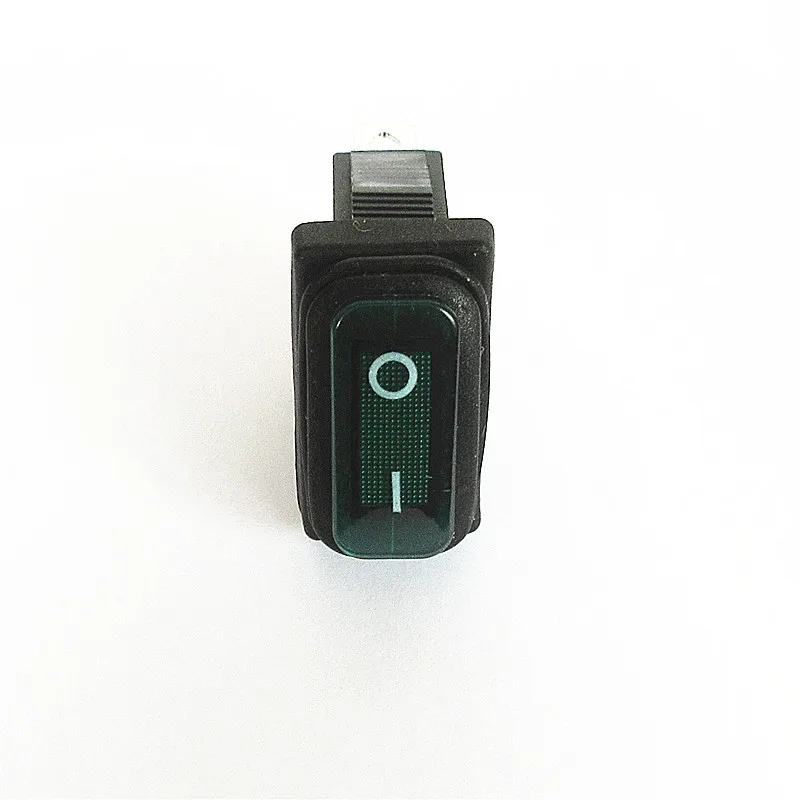 

KCD3 Green with Light Ship Type Switch Integrated Silica Gel Waterproof Dust-proof Switches 15A 250V