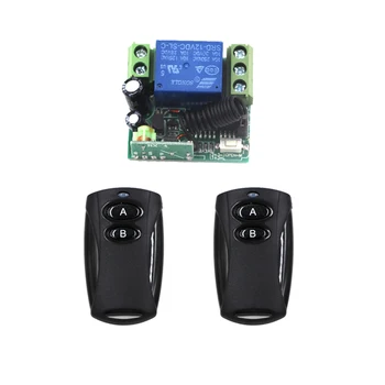 

DC12V 10A 1 CH Wireless RF Remote Control Switch 315MHZ 2 Transmitter + Mini Relay Receiver Inter-lock SKU: 5566