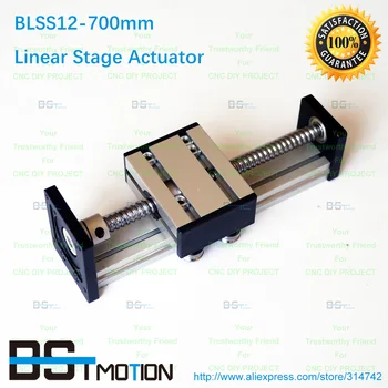 

RM1204 Ballscrew Linear Motion Stage Travel Length 700mm Linear Slide Table BLSS12 -L 700mm Linear Axis Module for DIY Axis