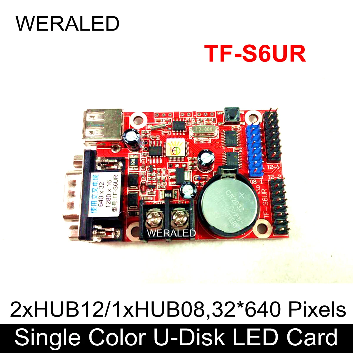 

10pcs/lot LongGreat TF-S6UR USB Driver & Crossed Serial RS232 Ports Small LED Card Support P10 P16 P7.62 P4.75 LED Module
