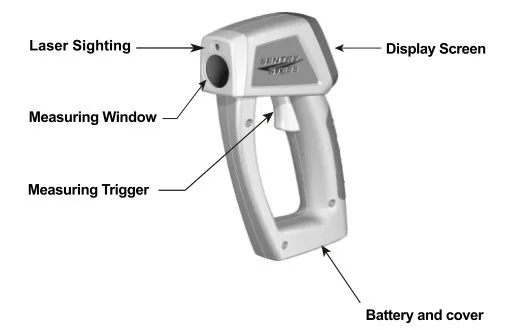 Высокой температуры Дальний инфракрасный термометр sentry ST685