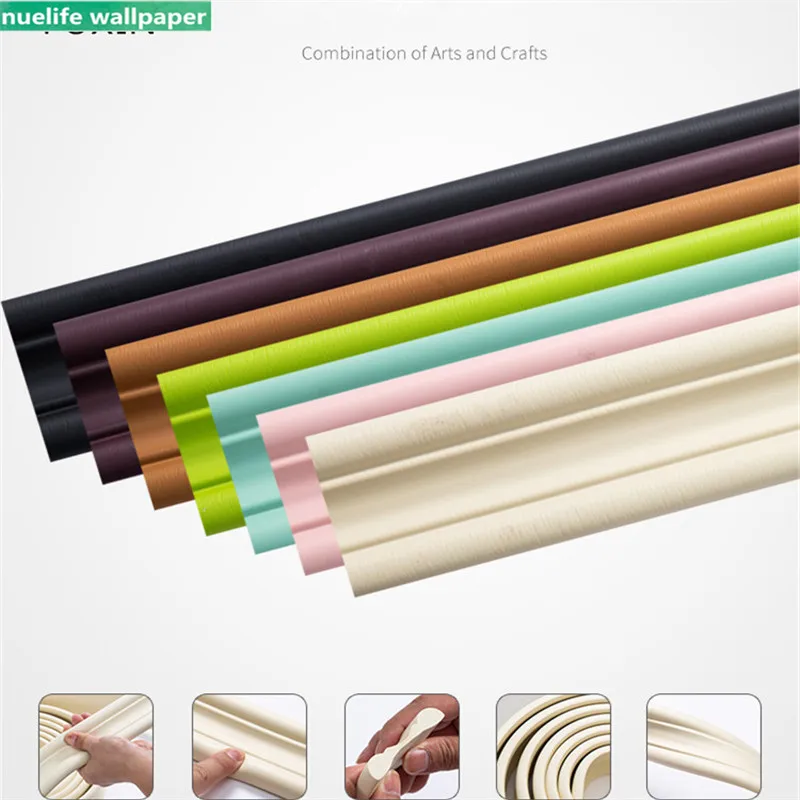 

Waistline baseboard self-adhesive wall stickers foam edge banding border waterproof anti-collision background foam wall stickers