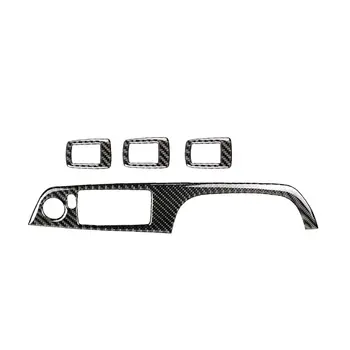 

New Carbon Fiber Window Lifter Switch Decorative Frame Cover Trim Interior Molding Sticker for BMW E90 E92 E93 3series 2005-2012