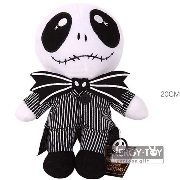 

Cartoon The Nightmare Before Christmas COOL Jack Skellington 8" stuffed toy lovely soft plush doll so cute great gift