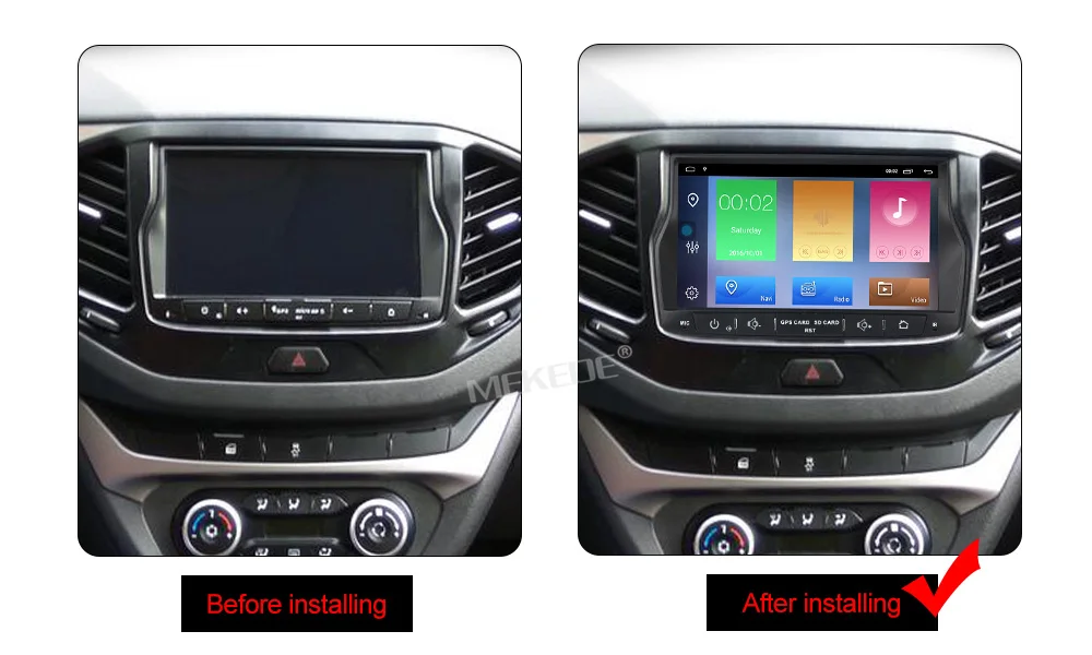 Excellent MEKEDE Android 9.1 8.1 Car Multimedia DVD Player For LADA Vesta for Radio GPS navigation audio Stereo Russian menu wifi BT 9