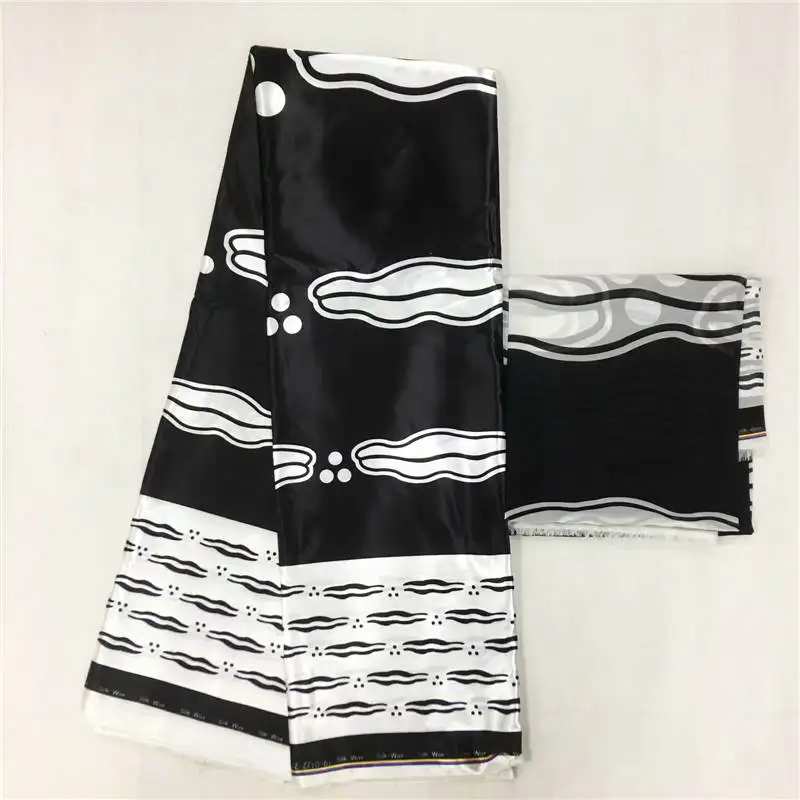 

Hot Selling High Quality Imitation Silk Fabric African Print Fabric Nigerian Ankara Fabrics African Wax Prints! MONF669