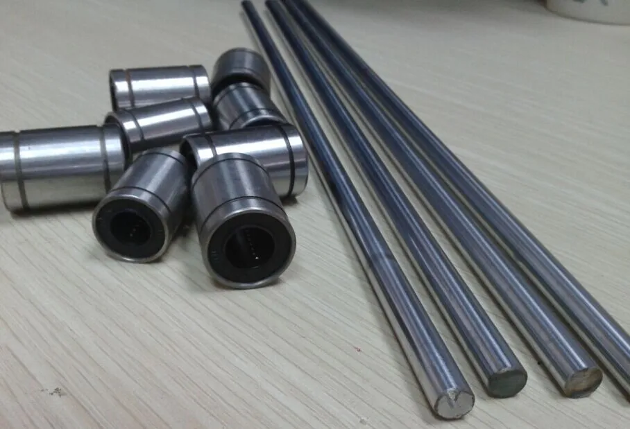 4pcs linear round shaft rails 8mm diameter L320mm & 2pcs 8mm 150mm