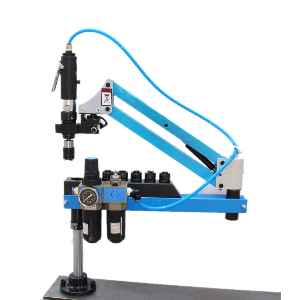 Пневматические пневматические сверлильные инструменты M3-M12 резьбонарезной станок 400 об/мин 1000 мм металлообрабатывающий станок для нарезания патронов 6 шт