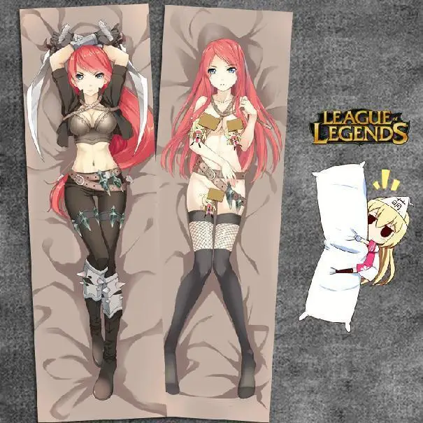 LOL League of Legends Katarina cute Anime Piltov Plush Dakimakura pillow ca...