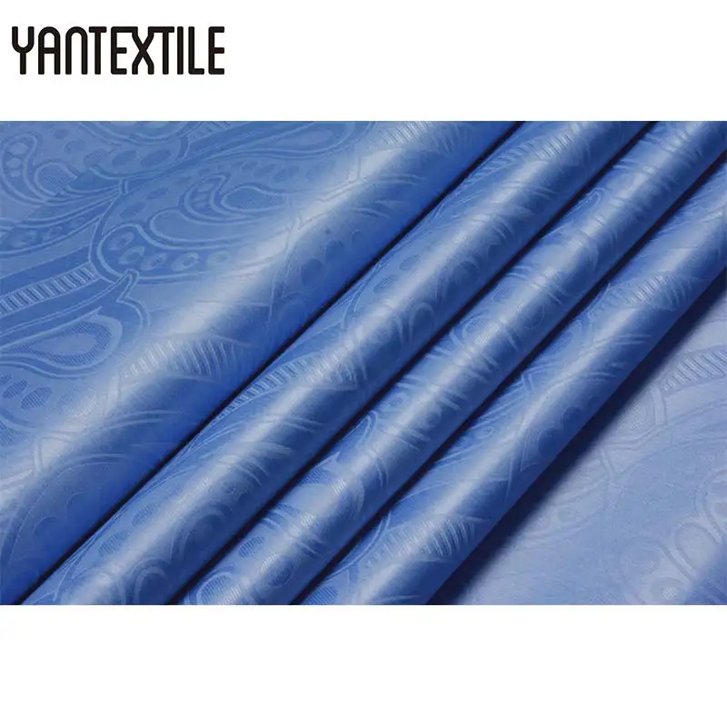 

YANTEXTILE Sky Blue Bazin Riche Fabric Similar To Getzner Quality 10 Yards/Piece African Tissu Nigeria Jacquard Guinea Brocade