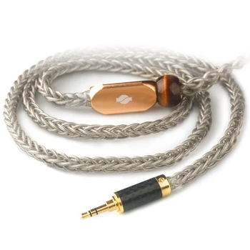 

xiaofan Gu-Ag-Pd-Cu Alloy 8 Core Upgrade Cable 2.5/3.5/4.4mm Balanced Cable With MMCX/2pin Connector For sony ex1000 ie80 se846