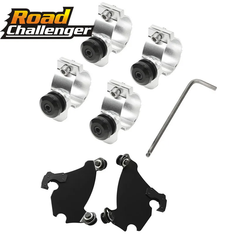 

Fork Bracket Gauntlet Headlight Fairing Trigger Lock Mount Kit 41/ 49MM For Harley Dyna Street Sportster xl 1200 883