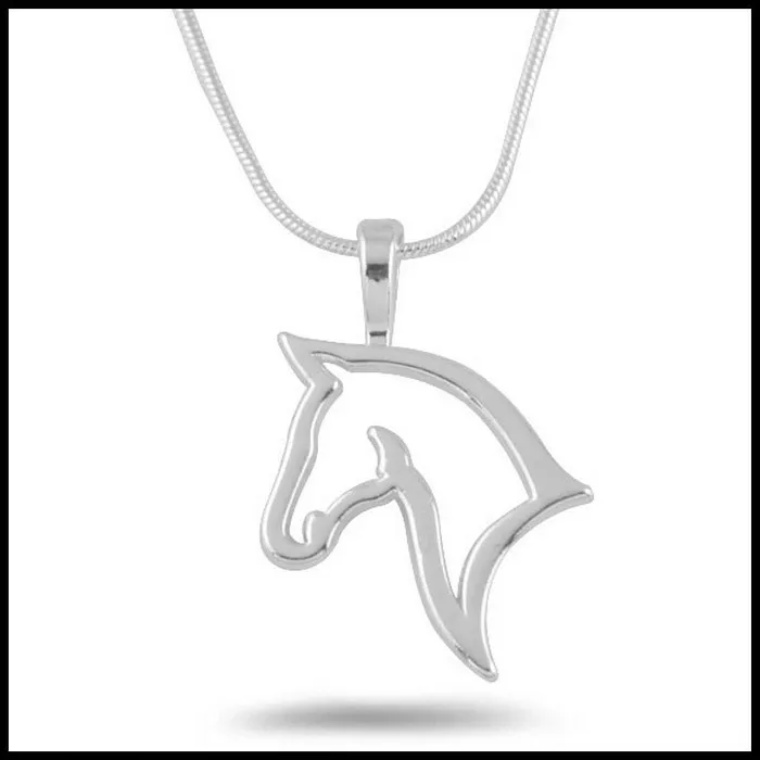 fashion cute animal horse Pendant Necklace For Women fashion dress Clothing Costume Jewelry Accessories