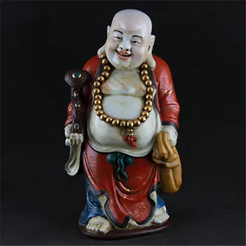 

Antique QingDynasty porcelain statue,Pastel Buddha #18,carved culpture crafts,Decoration,Collection&Adornment,Free shipping