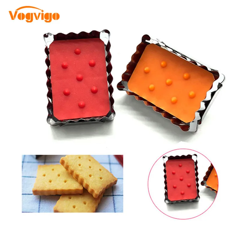 

VOGVIGO Cookie Cutter Tool 3D Geometric Scenario Stainless Steel Cookie Cutter Set Gingerbread Cake Biscuit Mould Fondant Cutter
