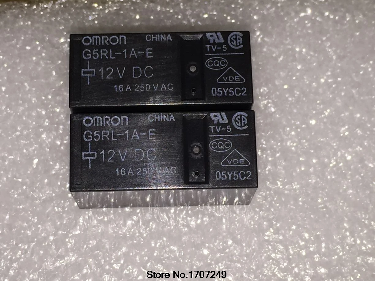 Новое оригинальное омронное реле 10 шт./лот G5RL-1A-E-12VDC G5RL-1A-E-DC12V G5RL-1A-E-12V G5RL-1A-E 12VDC 16A250VAC 6Pin