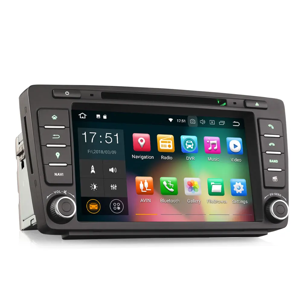 

8" Android 9.0 Pie OS Car DVD Multimedia GPS Radio for Skoda Octavia MK2 2009-2013 & Roomster 2008–2015 & Superb 2008–2015