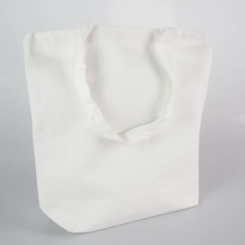 Высокопрочный мешок для покупок Студенческая Экологичная сумка на плечо Женская Большая вместительная домашняя Сумка натуральный складной брезентовый модный мешок - Цвет: Белый