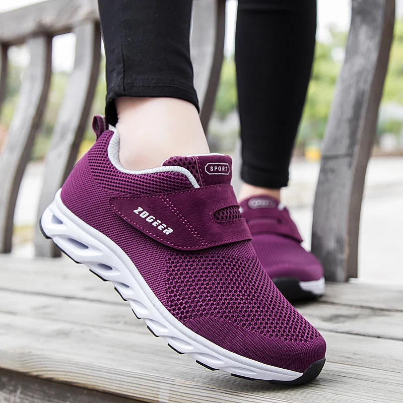 

Gift Comfortable Outdoor Sport Shoes Big Size New Mother Shoes Lightweight Healthy Flat Shoes Women's Loafers Sneakers 306PX