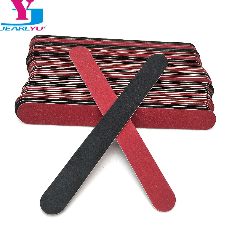 

High Quality 25 Pcs Double Side Wood Nail Files Strong Embout Ponceuse Ongle Lima 180/240 Nail Accessories Disposable Nail File