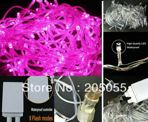10m 100led Bulb Christmas Fairy String Light Waterproof 8 Changing 10m 100led Bulb Christmas Fairy String Light Waterproof 8 Changing Mode Back Splice To Series Connect Eu 220v Outdoor Xmas Pink In Holiday Lighting From