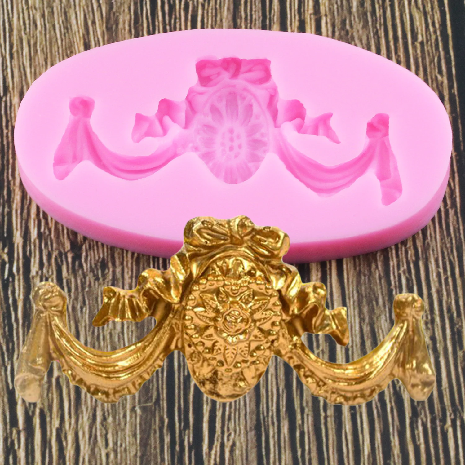 

Flower Relief Silicone Mold Cake Border Fondant Molds 3D Cupcake Baking Chocolate Decorating Tools Polymer Clay Moulds