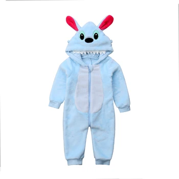

Canis Newborn Infant Kid Baby Boys Clothes Casual Popular Solid Flannel Zipper Hooded Baby Boys Romper Jumpsuit Outfit Costume
