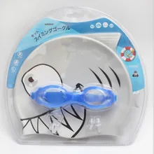 Детские очки для плавания, регулируемые, анти-туман+ силиконовая шапочка для плавания, Милая Рыба, гибкая шапочка для плавания для бассейна, Прямая поставка