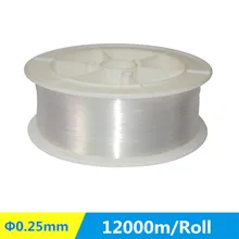 12000 м/рулон 0,25 мм Диаметр PMMA Пластиковый волоконно-оптический конец светящийся кабель Экспресс