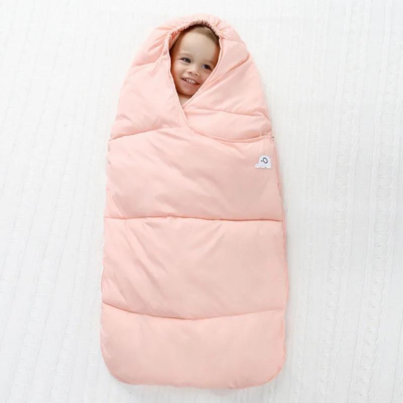Конверт для новорожденного для маленьких мальчиков и девочек, зимний хлопковый спальный мешок, детская прогулочная коляска