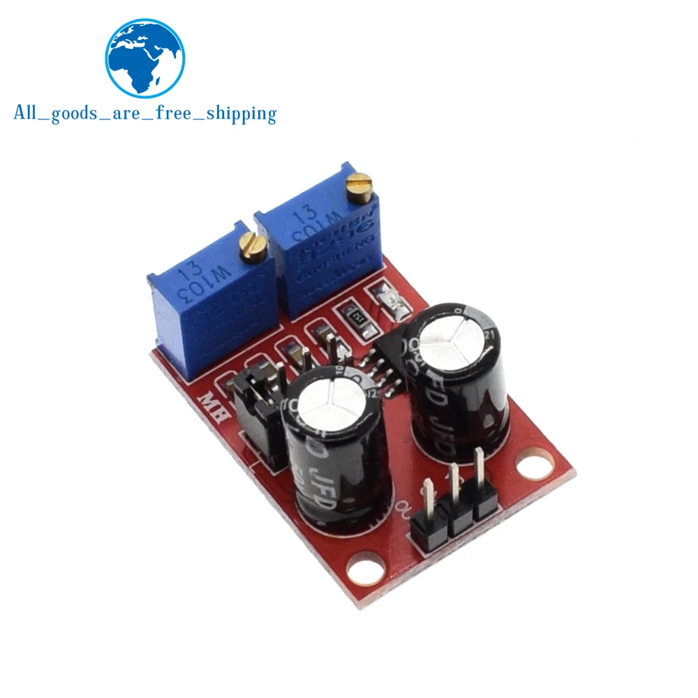 

NE555 Pulse Frequency Duty Cycle Adjustable Module Square Wave Signal Generator