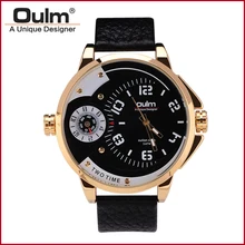 Oulm HP3706 Mens Watches Top Brand Luxury Sport Man Gold Watch Mens Quartzs Wristwatches